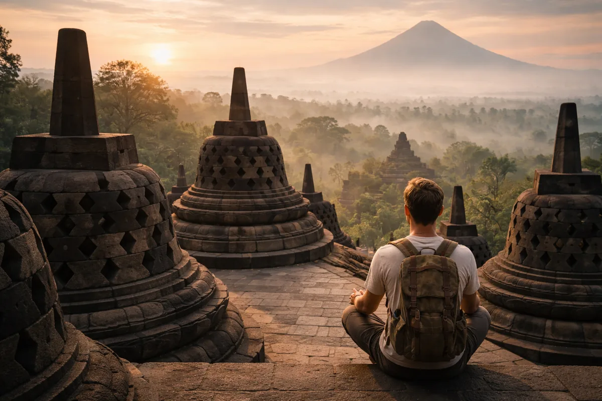 Comment Borobudur est-il un lieu de ressourcement pour les voyageurs en quête de spiritualité ?