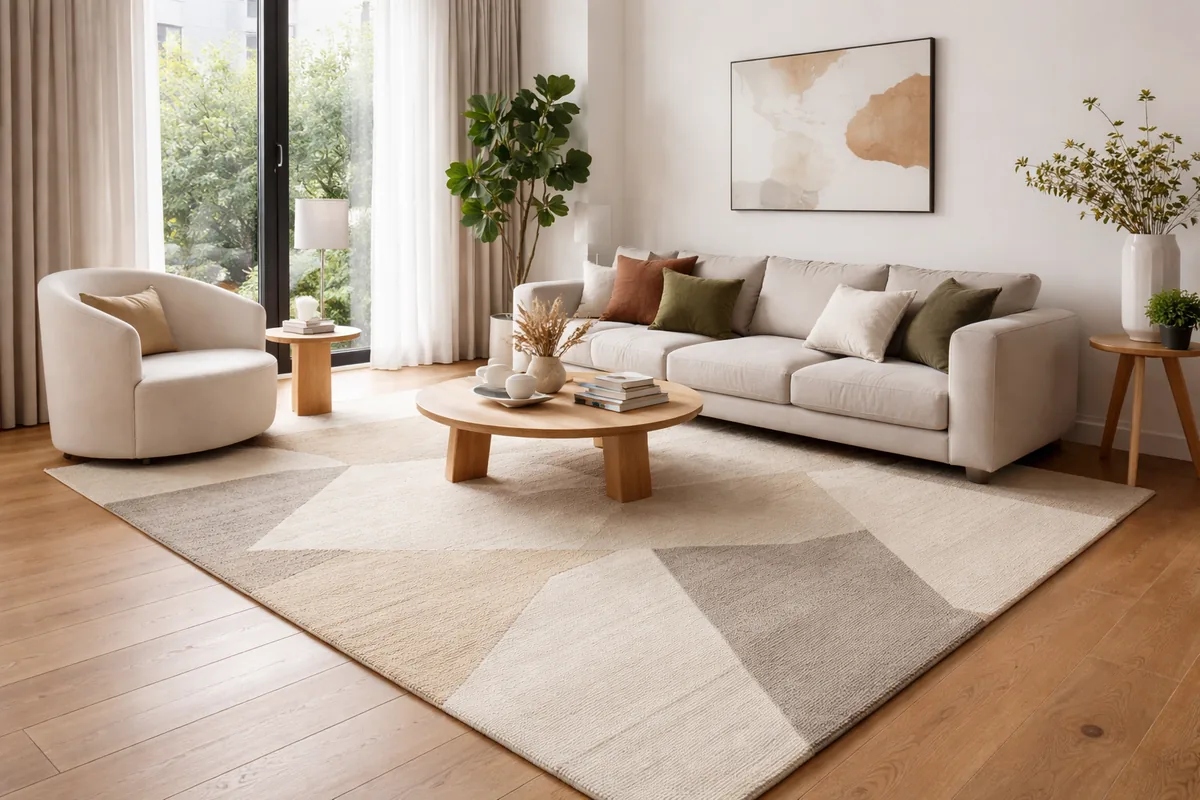 Comment choisir un tapis pour un salon de 20 m²