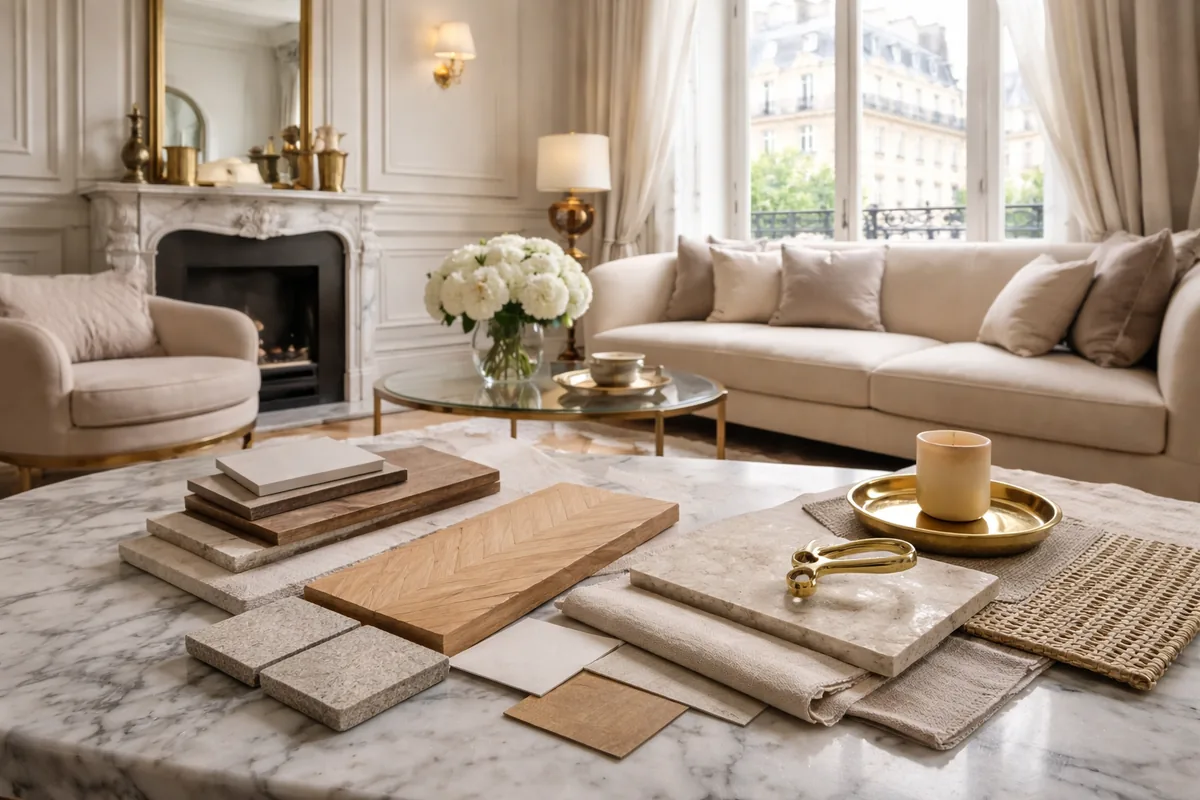 Quel matériaux choisir pour une décoration intérieure style parisien